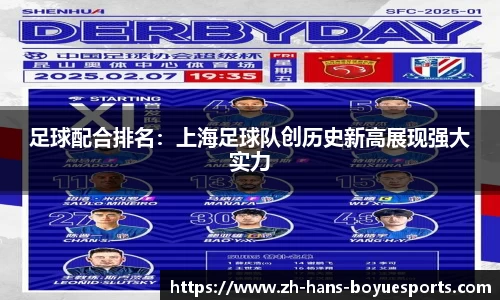 足球配合排名：上海足球队创历史新高展现强大实力